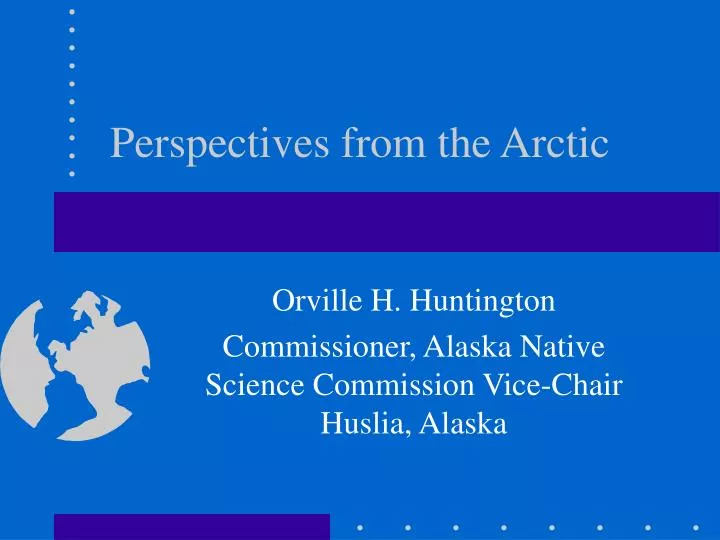 perspectives from the arctic