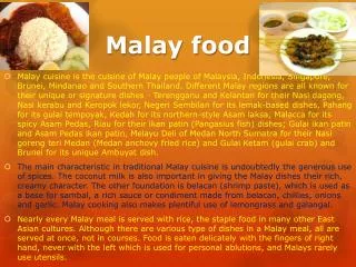 Malay food