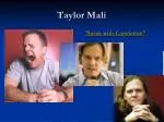 Taylor Mali - slide 1
