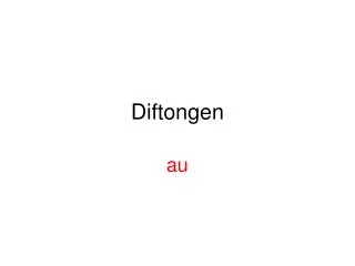 diftongen
