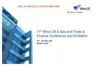 11 th Africa Oil &amp; Gas and Trade &amp; Finance Conference and Exhibition