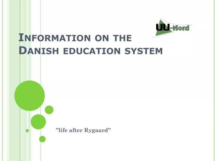 information on the danish education system