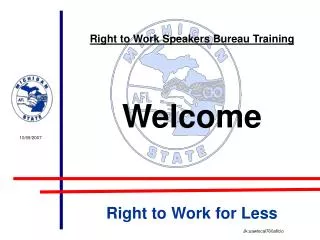 Right to Work for Less
