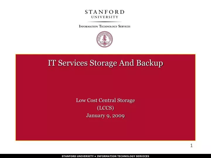 it services storage and backup