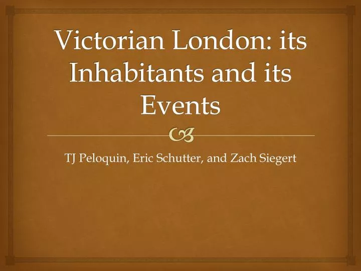 victorian london its inhabitants and its events