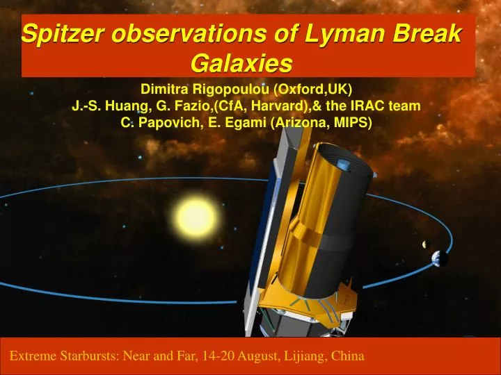 spitzer observations of lyman break galaxies