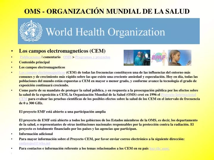 oms organizaci n mundial de la salud