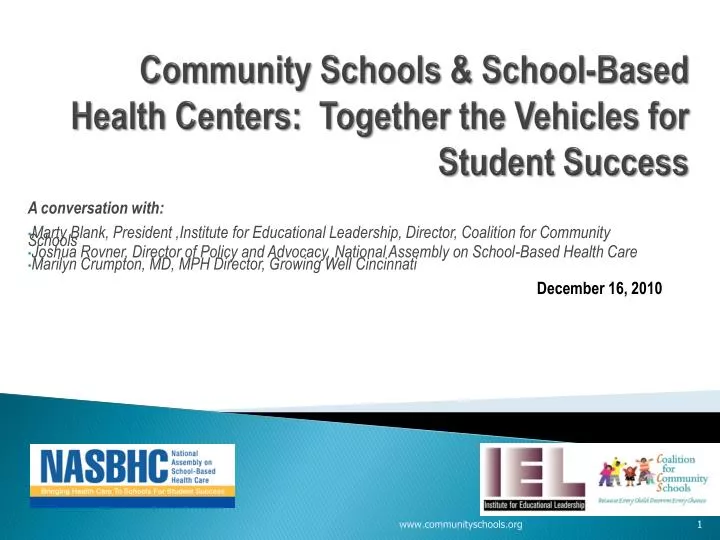 community schools school based health centers together the vehicles for student success