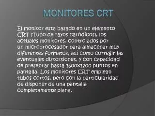 monitores crt