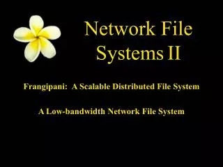 Network File Systems II