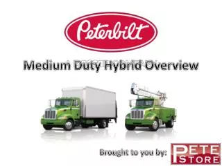 Medium Duty Hybrid Overview