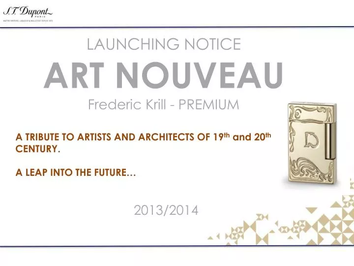 launching notice art nouveau frederic krill premium