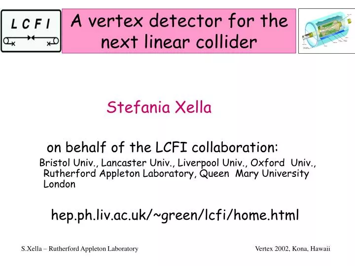 a vertex detector for the next linear collider