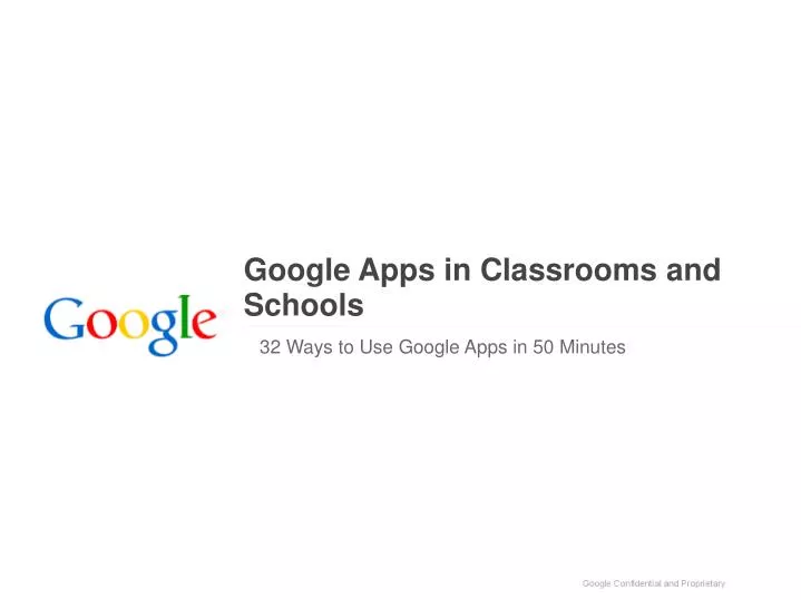 google apps in classrooms and schools