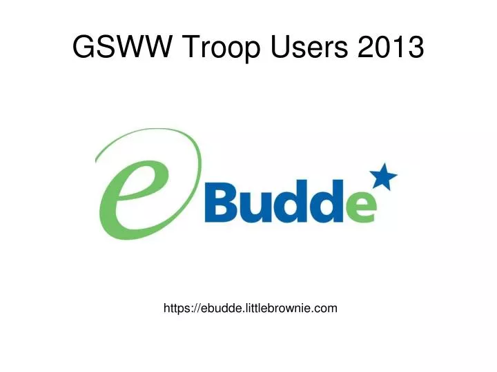 gsww troop users 2013