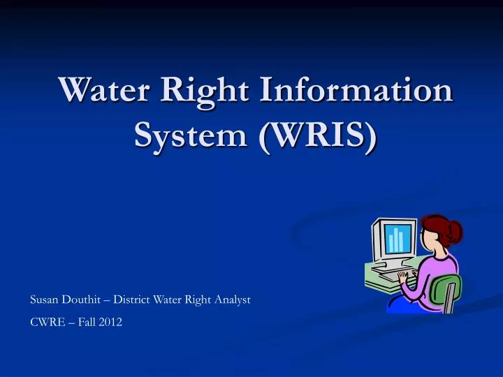 water right information system wris