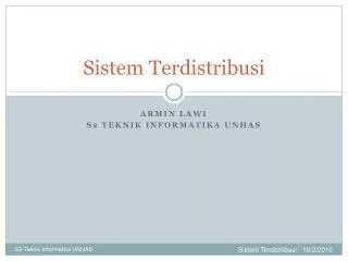 sistem terdistribusi