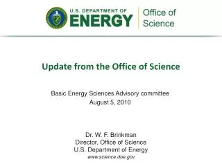 Update from the Office of Science