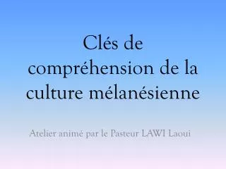 cl s de compr hension de la culture m lan sienne