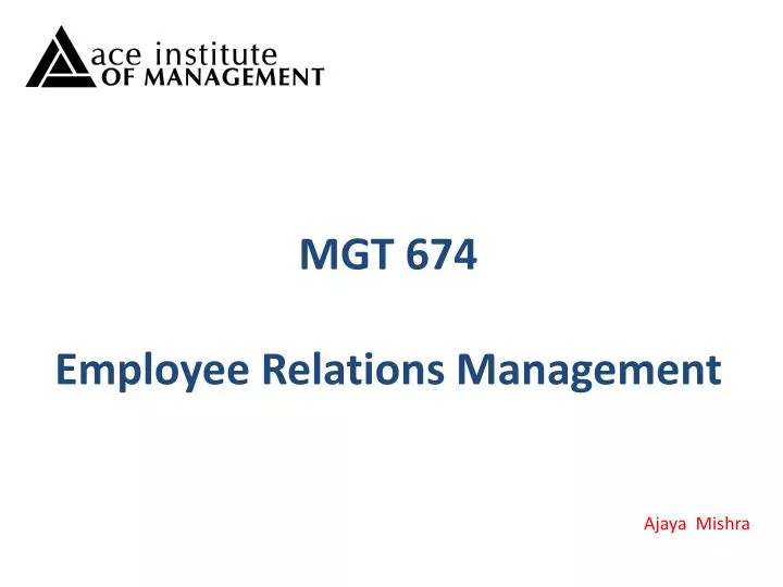 mgt 674 employee relations management