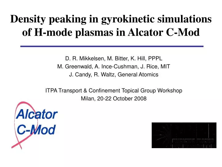 density peaking in gyrokinetic simulations of h mode plasmas in alcator c mod