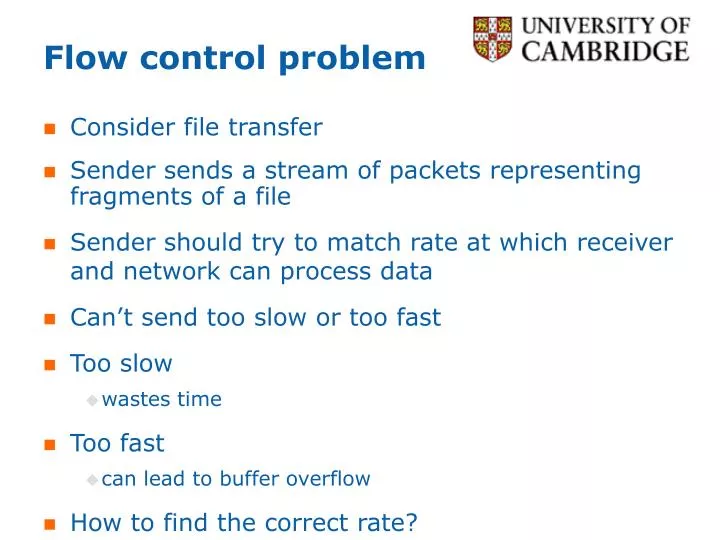 flow control problem