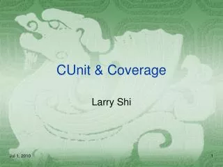 CUnit &amp; Coverage