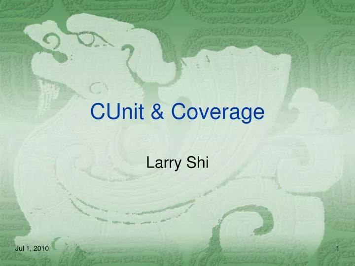 cunit coverage