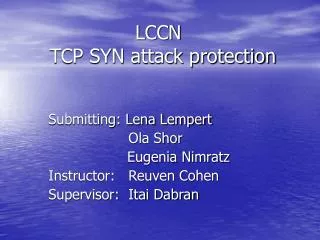 LCCN TCP SYN attack protection