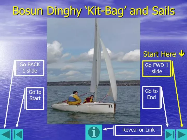 bosun dinghy kit bag and sails