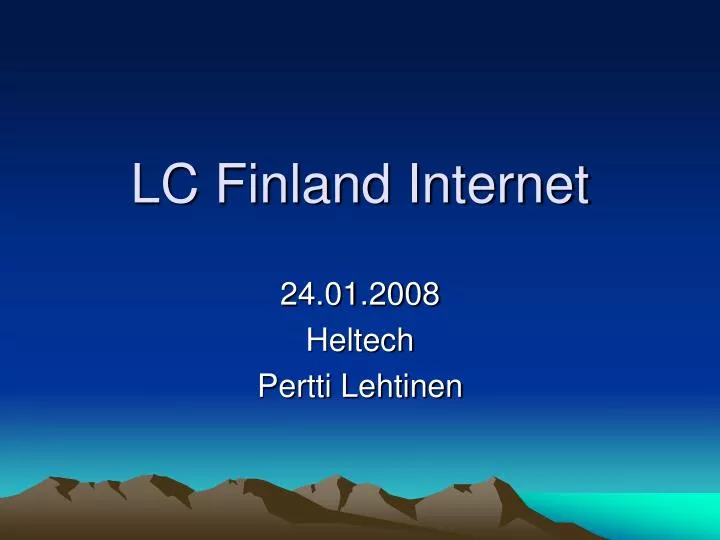 lc finland internet