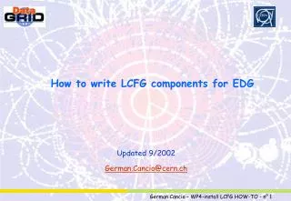 How to write LCFG components for EDG