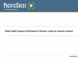 Public SaaS Company Performance: Winners, Losers &amp; Lessons Learned
