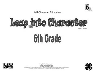 4-H Character Education