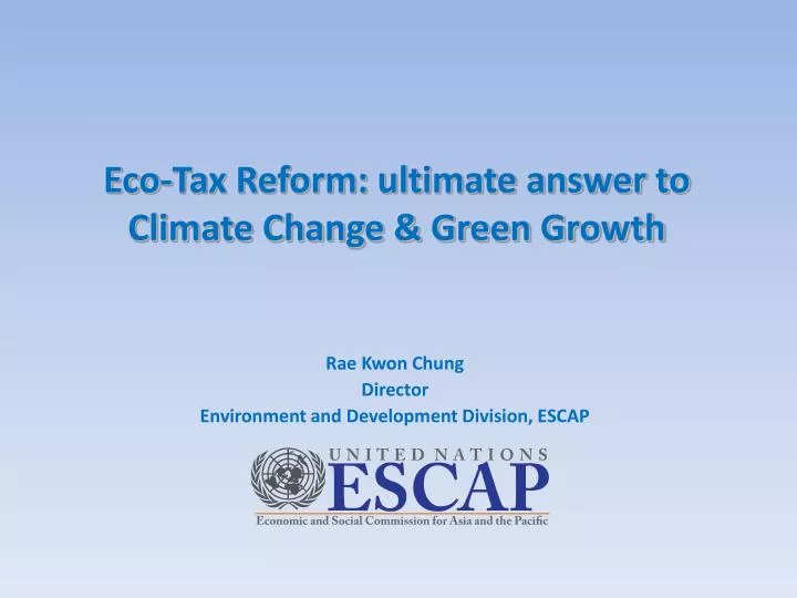 eco tax reform ultimate answer to climate change green growth