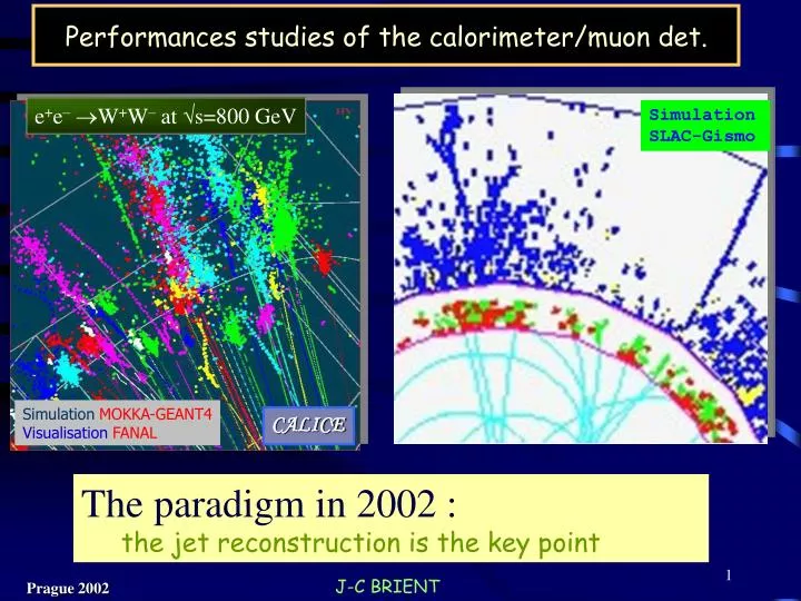 performances studies of the calorimeter muon det