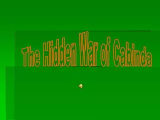 The Hidden War of Cabinda