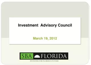 Investment Advisory Council