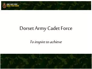 Dorset Army Cadet Force