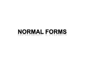 Normal forms