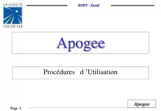apogee