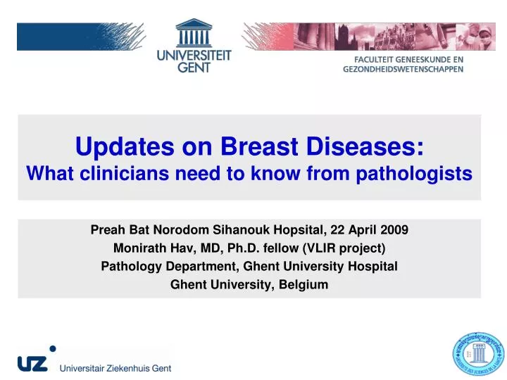 updates on breast diseases what clinicians need to know from pathologists