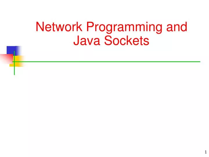 network programming and java sockets