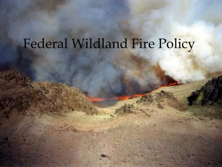 federal wildland fire policy
