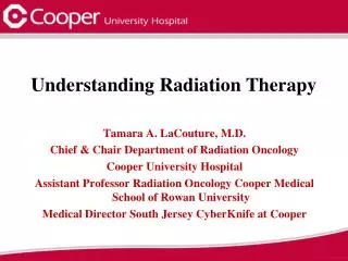 Understanding Radiation Therapy