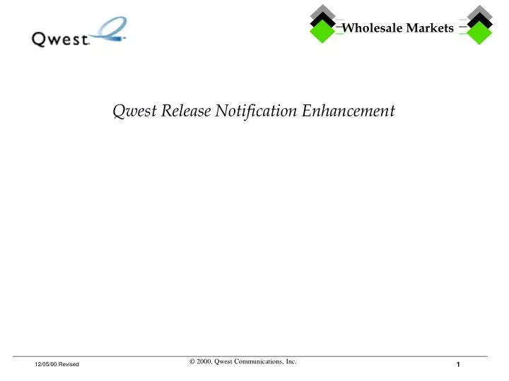 qwest release notification enhancement