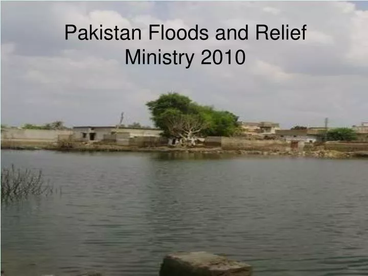 pakistan floods and relief ministry 2010