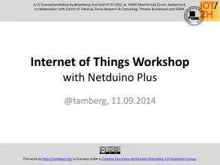 Internet of Things Workshop with Netduino Plus