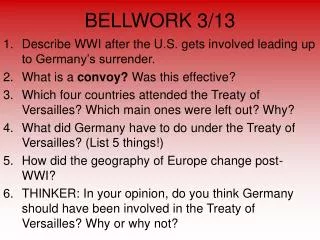 BELLWORK 3/13