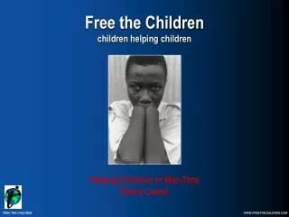 Free the Children children helping children